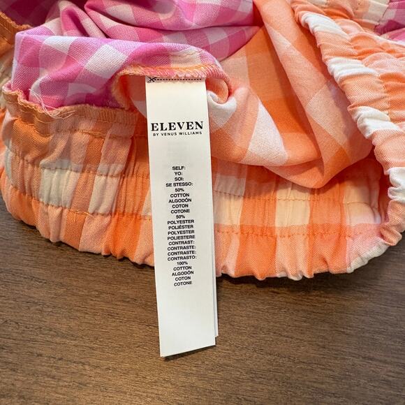 Eleven By Venus Williams Women’s Cindy Short Coral Fuschia Check size Medium NWT - Picture 3 of 5